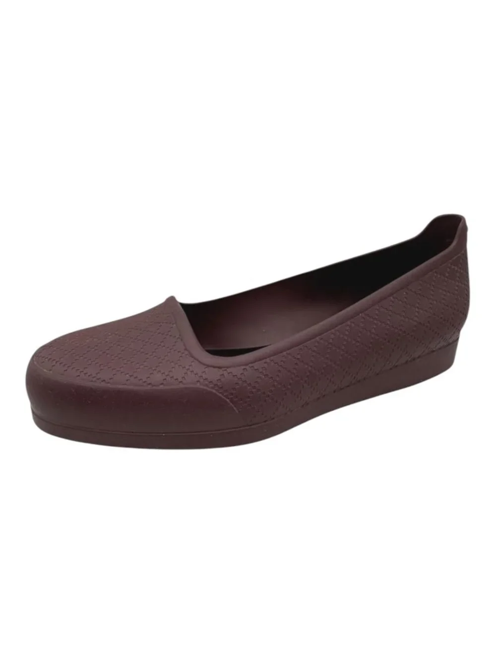 Gucci Shoes Men 9 Burgundy Diamante Rubber Overshoe Cover‎ Loafers Luxury Preppy